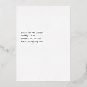 Burgundy & Blush Pink 6 Floral Gradual Party Folie Uitnodiging (Achterkant)