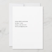 Burgundy & Blush Pink 6 Floral Gradual Party Kaart (Achterkant)