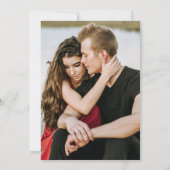 Burgundy Blush Pink Floral Photo Weddenschap Kaart (Achterkant)