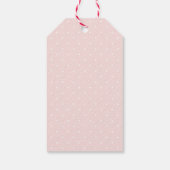 Burgundy Blush Pink Floral Wedding Favor Dank je Cadeaulabel (Achterkant)
