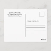 Burgundy Blush Pink Floral Wedding Save the Date Briefkaart (Achterkant)