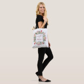 Burgundy Blush Pink Maid of Honor Wedding Tote Bag (Op model)