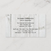 Burgundy Blush Pink Modern Visitekaartje (Achterkant)