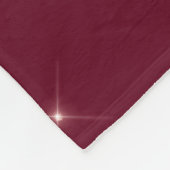 Burgundy Blush Pink Rose Gold Glitter Monogram Fleece Deken (Hoek)