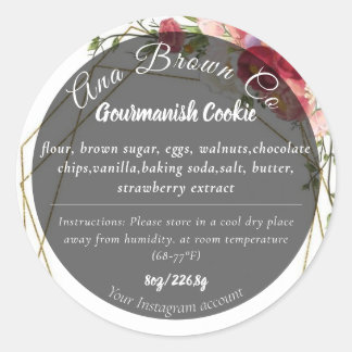 Burgundy Blush Product Label