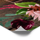 Burgundy Blush Roze 160 Guest Luxe Zetel Poster (Hoek)