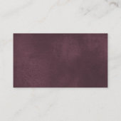 burgundy blush rustige floral diaper raffle cards informatiekaartje (Achterkant)