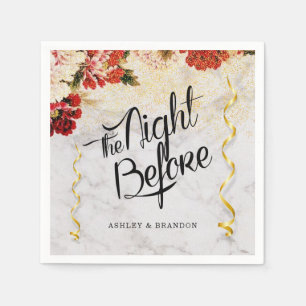 Burgundy Blush The Night Before Rehearsal Napkins Servet