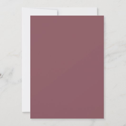 Burgundy blush waterverf elegant bruiloft kaart (Achterkant)