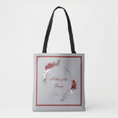 Burgundy Blush & Witte Rozen Moeder van de Bruideg Tote Bag (Voorkant)