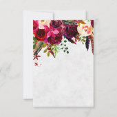 Burgundy boho blanco  kaart (Voorkant)