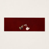 Burgundy Boho Floral Wedding RSVP Online Kaart (Achterkant)