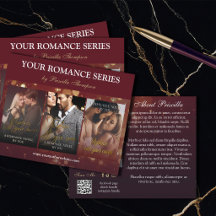 Burgundy Bokeh Romance Boekenserie Marketing