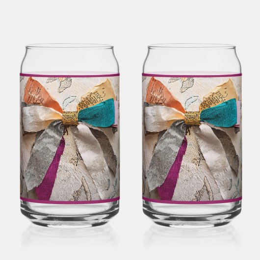 Burgundy Boog Frisdrankglas Blikvorm Glas (Voorkant)