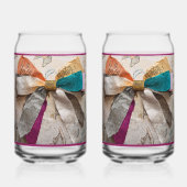 Burgundy Boog Frisdrankglas Blikvorm Glas (Achterkant)