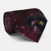 Burgundy Bordeaux Elegant Wedding Stropdas (Opgerold)