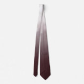 Burgundy Bordeaux Ombre Waterverf Canvas Wedding Stropdas (Achterkant)