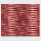 Burgundy Bordeaux Red Stripes Lines Monochrom Cadeaupapier (Vlak)
