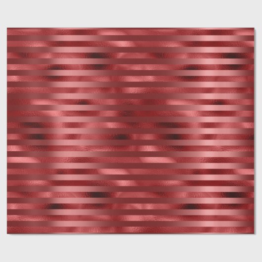 Burgundy Bordeaux Red Stripes Lines Monochrom Cadeaupapier (Vlak)
