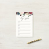 Burgundy Bouquet | Aangepaste dingen om lijst te d Post-it® Notes (Op bureau)