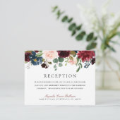 Burgundy Bouquet | Aanvraag tot ontvangst Kaart (Staand voorkant)