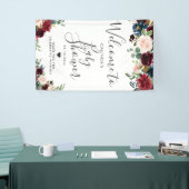 Burgundy Bouquet | Baby shower | Welkomstteken Spandoek (Beurs)