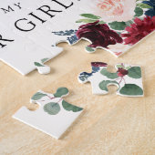 Burgundy Bouquet | Bent u mijn Bloemmeisje? Legpuzzel (Zijkant)