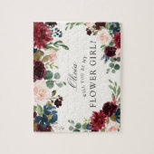 Burgundy Bouquet | Bent u mijn Bloemmeisje? Legpuzzel (Verticaal)