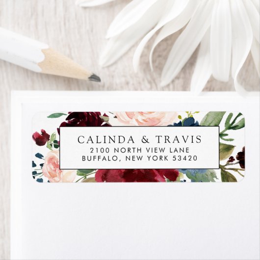 Burgundy Bouquet Etiket (Insitu)