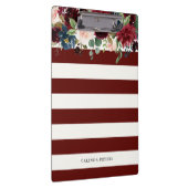 Burgundy Bouquet | Floral gestript | Aangepaste na Klembord (Rechts)