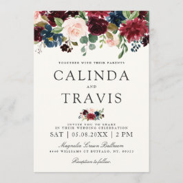 Burgundy Bouquet | Floral | Naam Focus Kaart