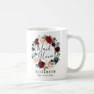 Burgundy Bouquet | Maid of Honor Koffiemok