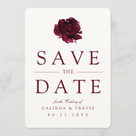 Burgundy Bouquet | Rode Floral | Save The Date