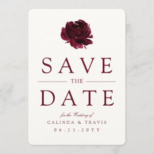 Burgundy Bouquet   Rode Floral   Save The Date