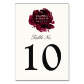 Burgundy Bouquet | Roos Floral | Kaart (Achterkant)