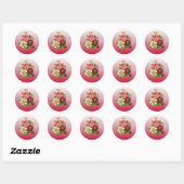 Burgundy Bouquet van Rozen Stickers (Vel)