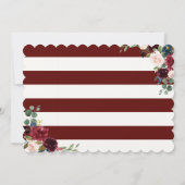 Burgundy Bouquet | Weddenschap | Maid of Honor Kaart (Achterkant)