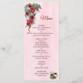 Burgundy Bouquets Flowers Menu (Voorkant)