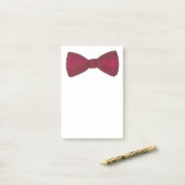 Burgundy Bow Stropdas Bowtie Groom Wedding Prom Po Post-it® Notes (Op bureau)