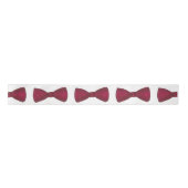 Burgundy Bow Stropdas Bowtie Groom Wedding Prom Ri Satijnen Lint (Voorkant)