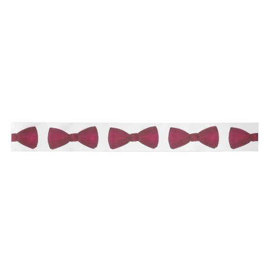Burgundy Bow Stropdas Bowtie Groom Wedding Prom Ri Satijnen Lint (Voorkant)