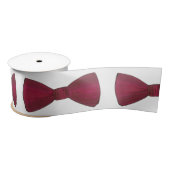 Burgundy Bow Stropdas Bowtie Groom Wedding Prom Ri Satijnen Lint (Spoel)