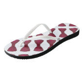 Burgundy Bow Stropdas Bowtie Wedding Prom Teenslip Teenslippers (Schuin)