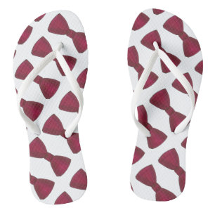 Burgundy Bow Stropdas Bowtie Wedding Prom Teenslip Teenslippers