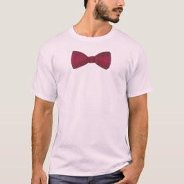 Burgundy Bow Stropdas Prom Wedding Formal Bowtie T T-shirt