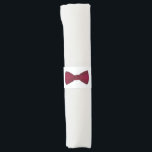 Burgundy Bowtie Bow Prom Wedding Bachelor Party<br><div class="desc">Het ontwerp van de Napkin-band is voorzien van een originele markeerteken ter illustratie van een bogognige, formalslijtkleding. Deze illustratie is ook beschikbaar voor andere producten, waaronder de coördinatie van producten van partijen en decor. Zie je niet wat je zoekt? Hulp nodig bij aanpassingen? Neem contact op met Rebecca om iets...</div>