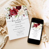 Burgundy Bridal - Uitnodiging