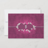 Burgundy Brocade RSVP (Voorkant)