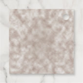 Burgundy Burnt Oranje Floral Birthday Dank je Bedankjes Labels (Achterkant)