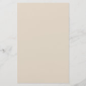 Burgundy Burnt Oranje Floral Cream Briefpapier (Achterkant)